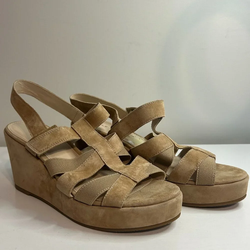 Pelle Moda Wiltz Wedge, Tan 8.5